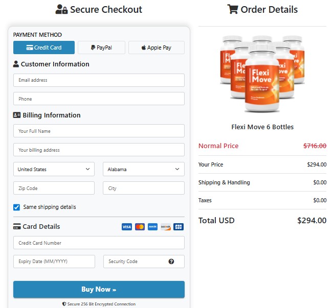 Flexi Move Order Page
